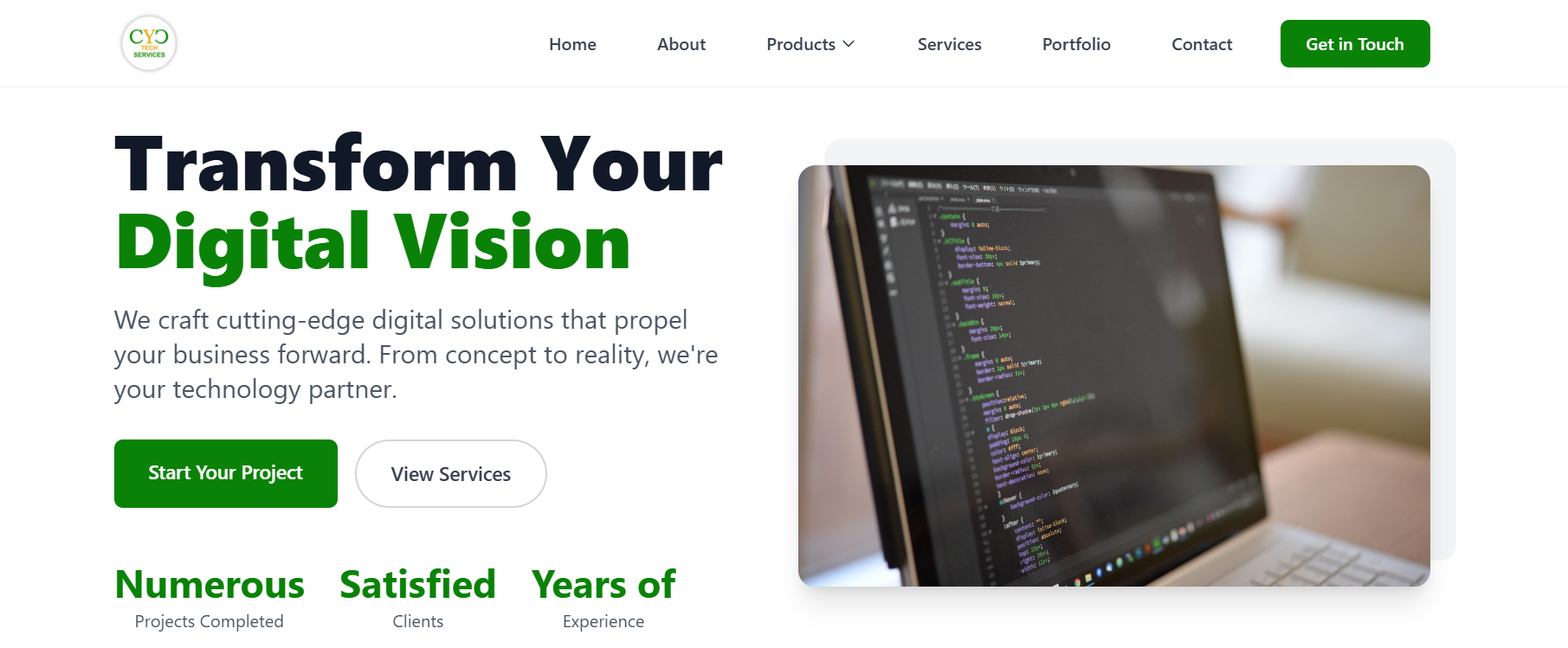 CYC Tech Services website