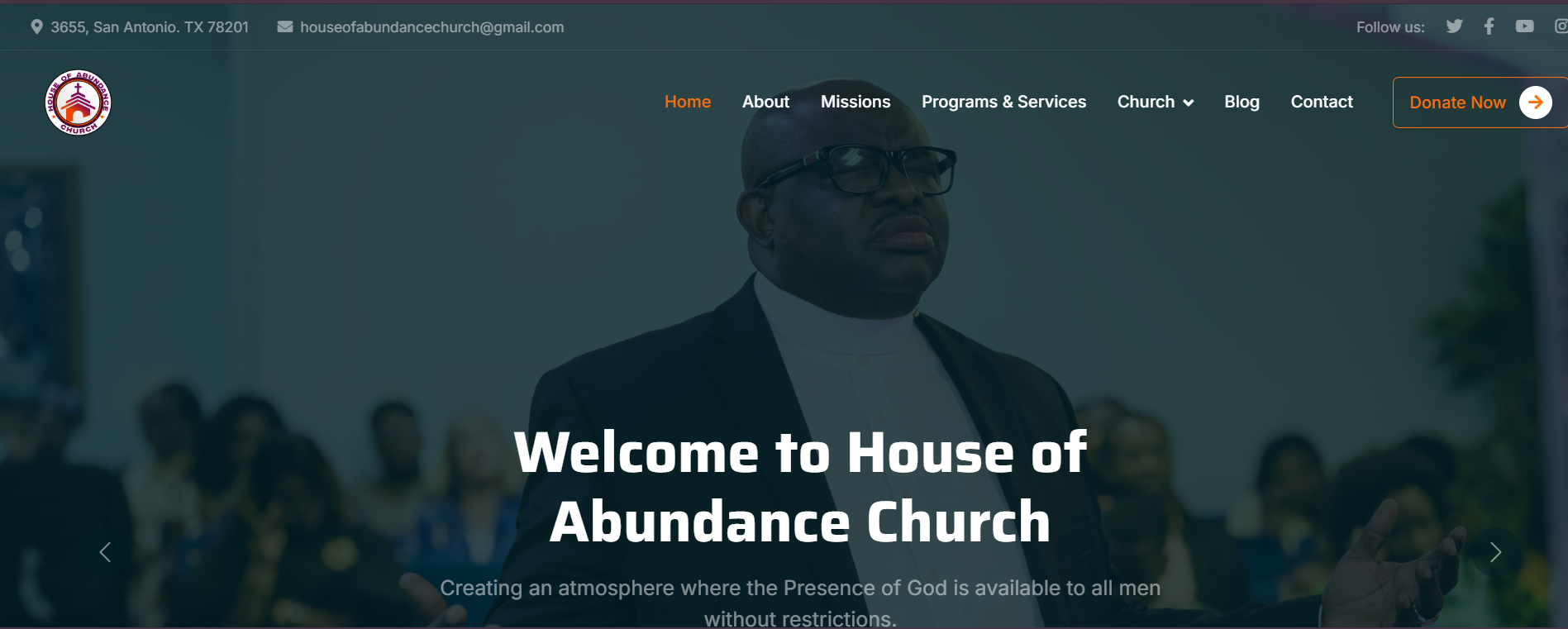 House of Abundance website