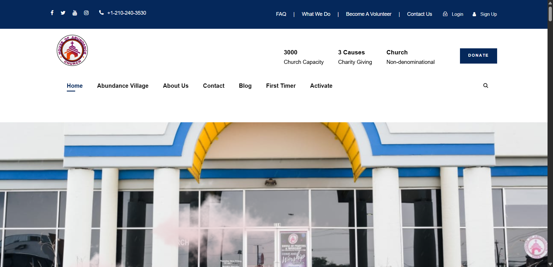 The Abundance Village website